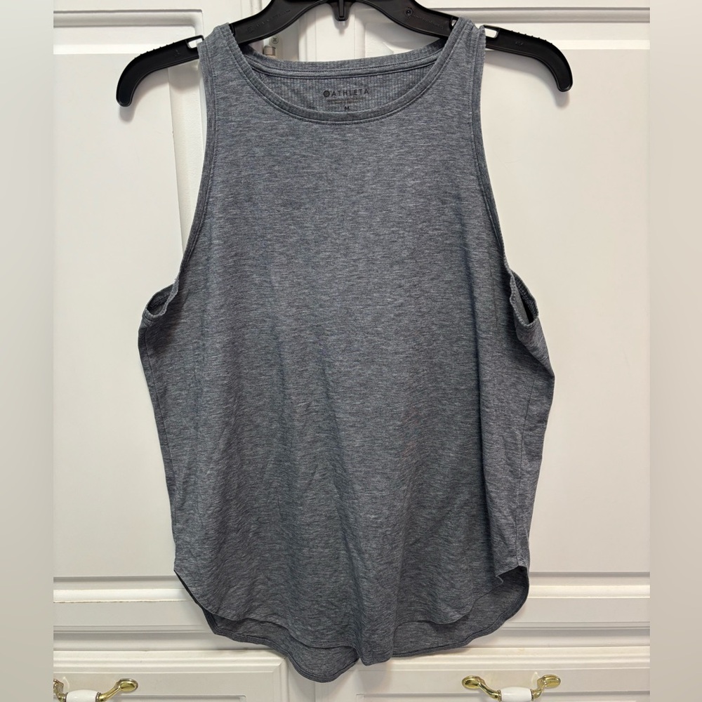 Athleta Heather Gray Athletic  Exercise Tank Top Women’s Medium